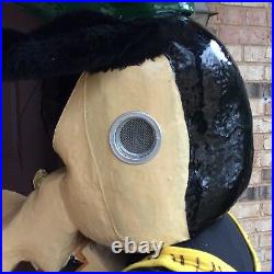 VTG Goofy HALLOWEEN Costume Head Mask Disney Professional Paper Mache Life Size
