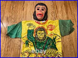 VTG Planet of the Apes GALEN Ben Cooper Halloween Costume 1973 Sz L 12-14 withBox