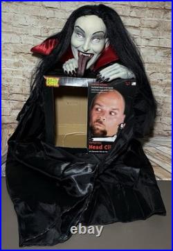 VTG RARE VAMPIRESS HEAD CLINGER Mario Chiodo Studios Halloween Costume with Box