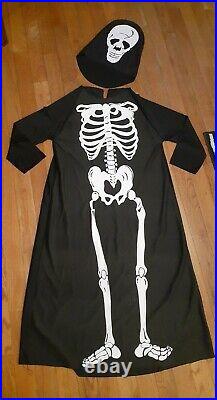 VTG Skeleton Halloween Costume Adult Size Large Gown And Mask
