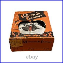 Very Early 40s 50s Collegeville Bugs Bunny Halloween Costume Gauze Mask With Box