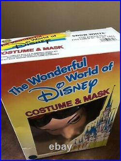 Very Rare Vintage Ben Cooper Walt Disney Snow White 1980s Costume with Mask Box