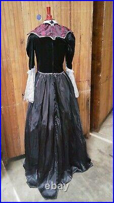 Victorian Trading Co Vampire of Versailles Black Halloween Costume Ball Gown SM