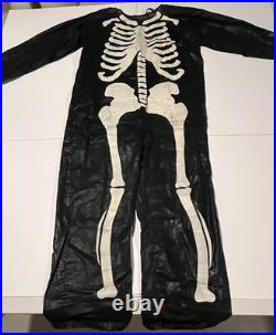 Vintage 1920s-1930s Kids Skeleton Masquerade Halloween Costume Decoration RARE
