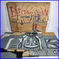 Vintage 1950's The Brain Electronic Man Cardboard Costume By Fibre-Bilt 1957