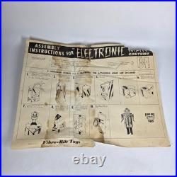 Vintage 1950's The Brain Electronic Man Cardboard Costume By Fibre-Bilt 1957