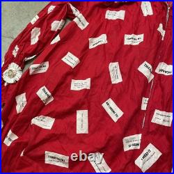 Vintage 1950s Adult Red Clown Costume with Cap