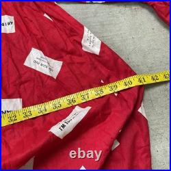 Vintage 1950s Adult Red Clown Costume with Cap