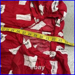 Vintage 1950s Adult Red Clown Costume with Cap