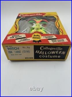 Vintage 1950s Collegeville Costumes witch Halloween costume Withbox large 284