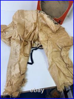 Vintage 1950s Halloween mask GHOST Costume In box Collegeville AS-IS READ