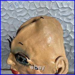 Vintage 1950s Latex pretty Woman Mask Headpiece Eyelashes Hat Halloween Vintage 1950s Latex pretty Woman Mask Headpiece Eyelashes Hat Halloween