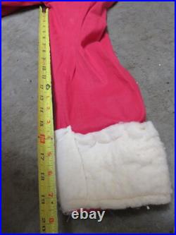 Vintage 1950s Santa Suit Coat Pants Boot Covers Hat Lightweight Vintage 1950s Santa Suit Coat Pants Boot Covers Hat Lightweight