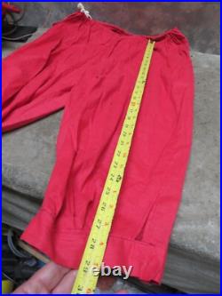 Vintage 1950s Santa Suit Coat Pants Boot Covers Hat Lightweight Vintage 1950s Santa Suit Coat Pants Boot Covers Hat Lightweight