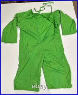 Vintage 1960's Frankenstein Costume Mask /w Green Cloth Suit RARE Ben
