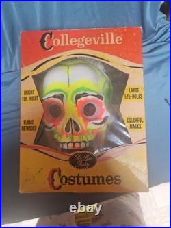 Vintage 1960s Collegeville Adult Size Large 42-44 Halloween Costume With Mask