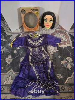 Vintage 1965 Addams Family Morticia Halloween Costume/ Ben Cooper /Medium