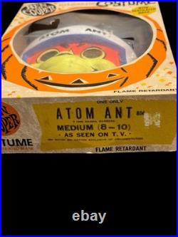 Vintage 1965 Ben Cooper ATOM ANT Masquerade Halloween Costume Complete with Box