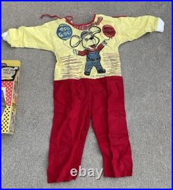 Vintage 1965 Ben Cooper Costume'Jama Pajamas TOPO GIGIO Mouse IN BOX Tiny Tot