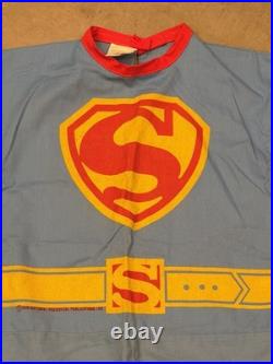 Vintage 1970 Superman Costume Size M (8-10) Ben Cooper National Periodical Rare