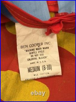 Vintage 1970 Superman Costume Size M (8-10) Ben Cooper National Periodical Rare