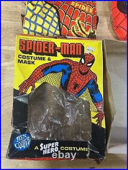 Vintage 1970's Ben Cooper Marvel Comics Spider-Man Costume & Mask WithBox