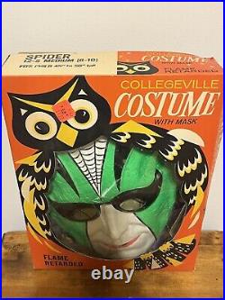 Vintage 1970's Collegeville Spider Costume Child Size Medium