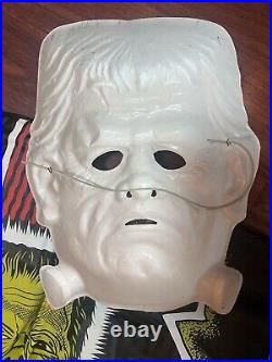 Vintage 1973 Ben Cooper Frankenstein Monster Halloween Costume Mask