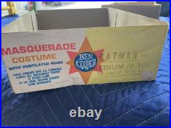 Vintage 1973 Ben Copper Masquerade Batman Costume NIB Medium