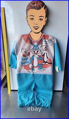 Vintage 1974 Collegeville Bugs Bunny Costume withBoy Store Display Hanger/Tag