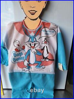 Vintage 1974 Collegeville Bugs Bunny Costume withBoy Store Display Hanger/Tag