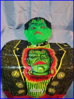 Vintage 1976 Ben Cooper Frankenstein Monster Halloween Costume Mask Rare