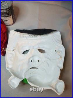 Vintage 1976 Ben Cooper Frankenstein Monster Halloween Costume Mask Rare