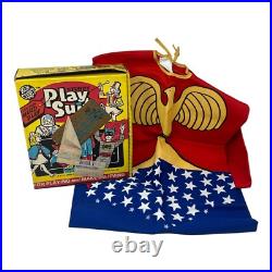Vintage 1976 Ben Cooper Play Suit Wonder Woman Costume With Box