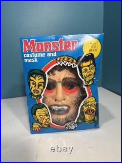 Vintage 1977 Ben Cooper BIGFOOT Costume Mask with Box Krofft Complete