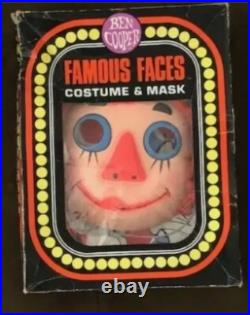 Vintage 1979 Raggedy Ann Halloween Costume Ben Cooper Kids Small 4-6 Boxed