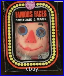 Vintage 1979 Raggedy Ann Halloween Costume Ben Cooper Kids Small 4-6 Boxed