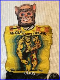 Vintage 1979 Rare Collegeville Costume Wolfman Halloween Medium