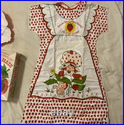 Vintage 1980 Ben Cooper Strawberry Shortcake Costume Mask UNUSED Boxed L 12-14