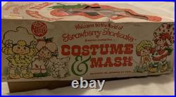Vintage 1980 Ben Cooper Strawberry Shortcake Costume Mask UNUSED Boxed L 12-14