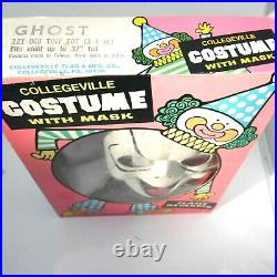 Vintage 1980's Collegeville GHOST Halloween kids costume NOS NEW with mask