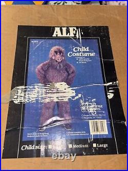 Vintage 1980s Collegeville Alf Halloween Costume Child Medium Rubber Mask Read