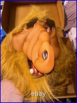 Vintage 1980s Collegeville Alf Halloween Costume Child Medium Rubber Mask Read