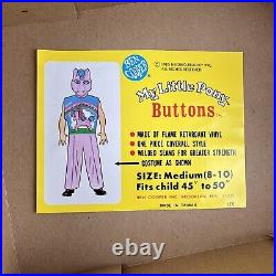 Vintage 1980s MY LITTLE PONY Buttons G1 Halloween Costume BEN COOPER HASBRO