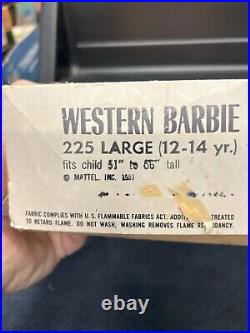 Vintage 1981 Western Barbie Halloween Costume/Mask In Original Box Collegeville