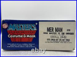 Vintage 1983 Ben Cooper MOTU MER-MAN Child Halloween Costume, Mask, Box Mattel