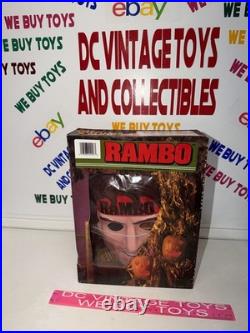 Vintage 1985 Rambo Collegeville Halloween Mask Outfit Rare New Unused Vintage 1985 Rambo Collegeville Halloween Mask Outfit Rare New Unused
