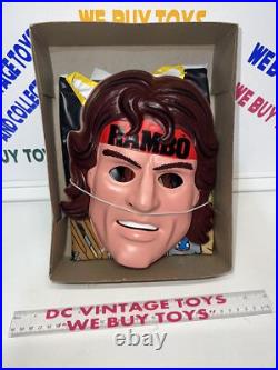 Vintage 1985 Rambo Collegeville Halloween Mask Outfit Rare New Unused Vintage 1985 Rambo Collegeville Halloween Mask Outfit Rare New Unused