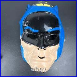 Vintage 1987 Batman Halloween Costume DC Comics 1976 Art Cartoon Comic Book kids