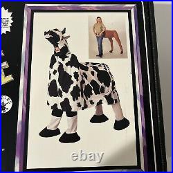 Vintage 1988 Rubies Dual Illusion Cow Costume 2 Person, Great Condition Complete
